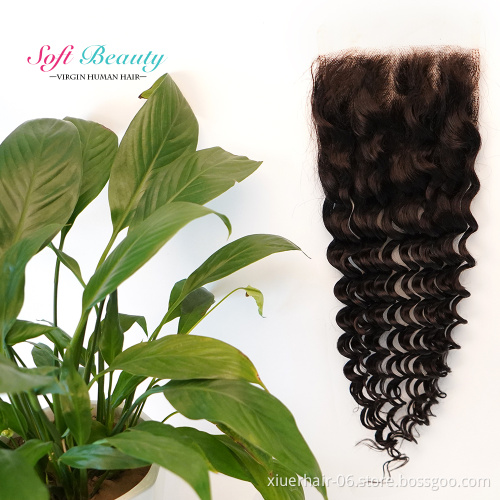 Best Selling Peruvian Pre Plucked Brazlian Cuticle Aligned Hair Transparent Swiss hd 5x5 Lace Closure